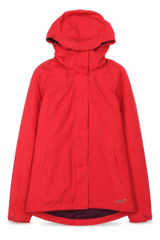 Gelert Women's Red Anorak Jacket Size 8 Hooded Outdoor