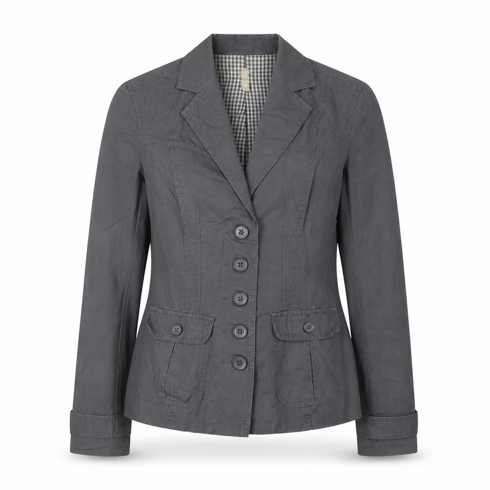 Laura Ashley Women’s Grey Blazer Size 8 Regular Fit