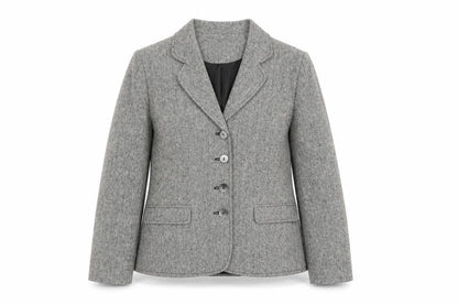 Eastex Women's Grey Blazer, Regular Size 10, Single-Breasted
