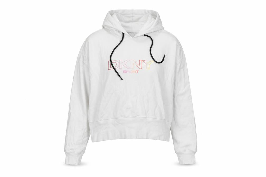 DKNY Sport Women's White Pullover Hoodie M