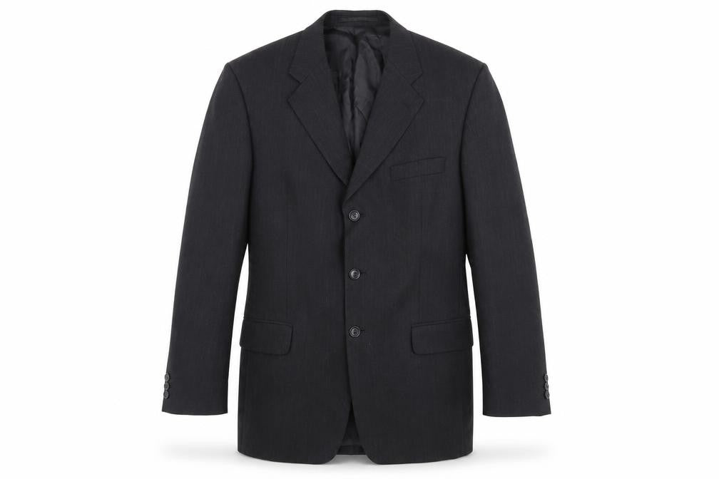 Pierre Cardin Men's Black Wool Blazer, 40R, Formal