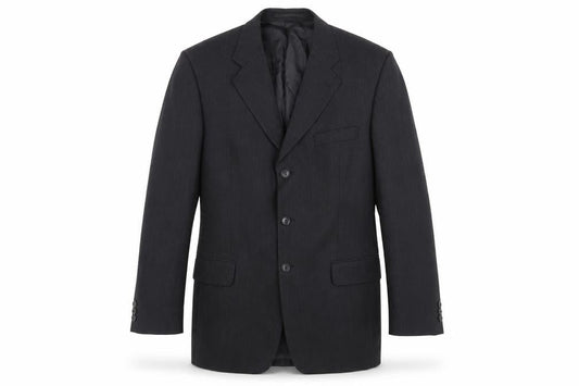 Pierre Cardin Men's Black Wool Blazer, 40R, Formal