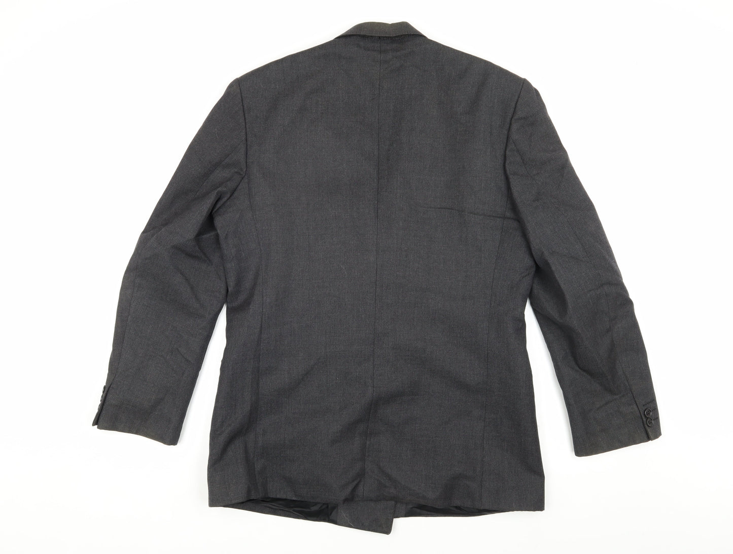 Pin Stripe Grey Men's Blazer 40 Regular Wool Blend