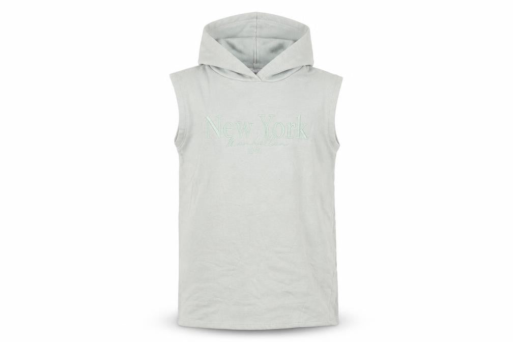 Candy Couture Boys Grey Sleeveless Hoodie Age 9