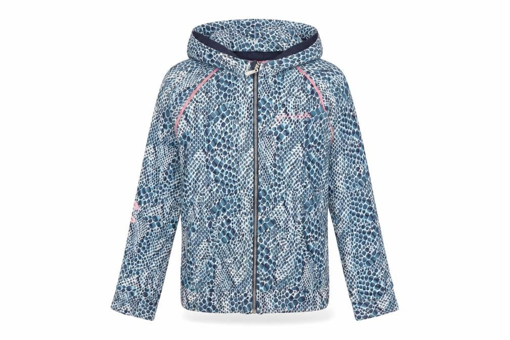 Pineapple Girls Blue Hooded Animal Print Jacket 11-12 Years