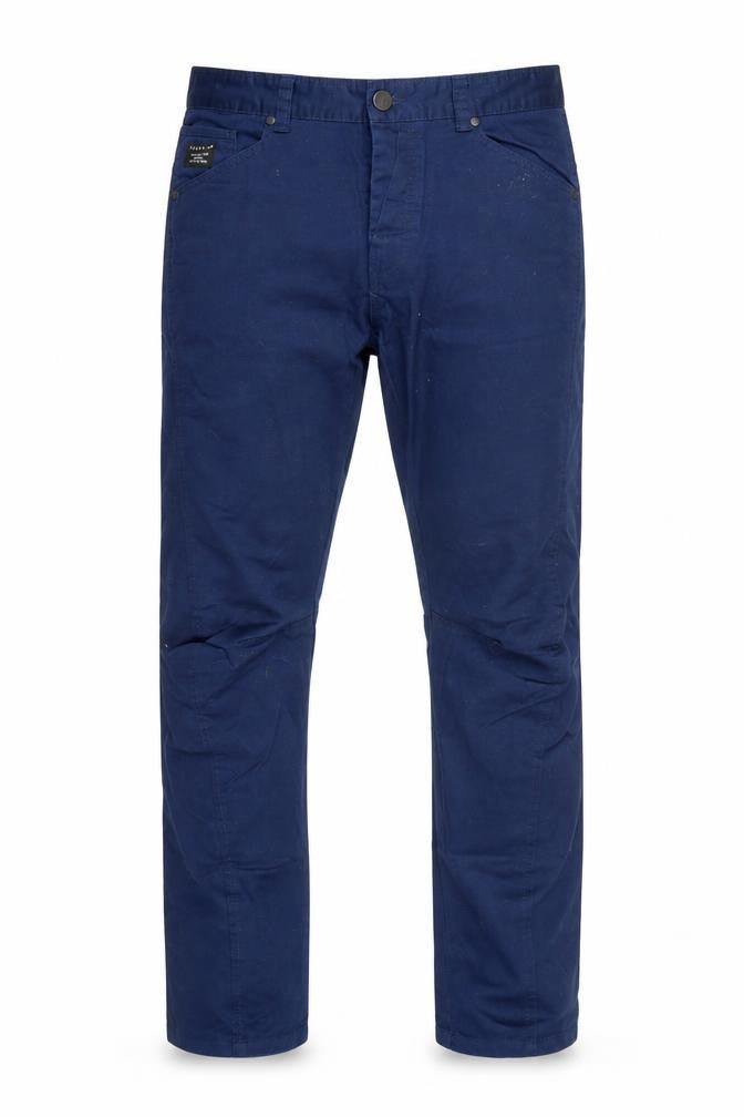 Crafted Men's Blue Large Trousers with Pockets