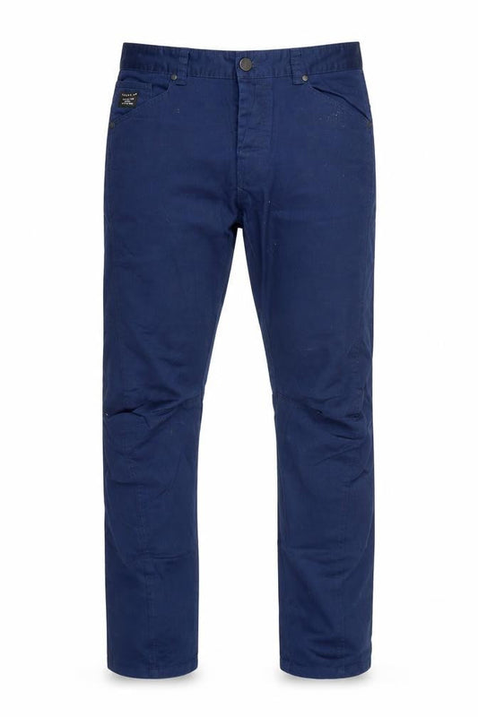 Crafted Men's Blue Large Trousers with Pockets