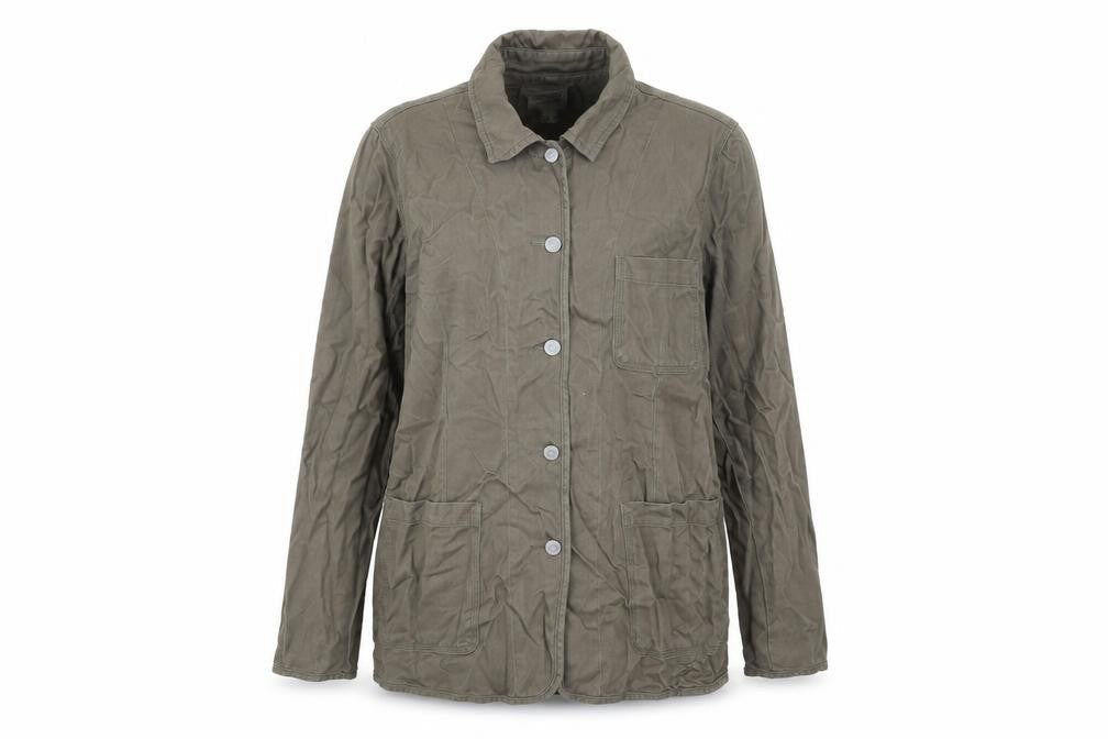 Warehouse Women's Brown Cotton Jacket Size 16 Casual