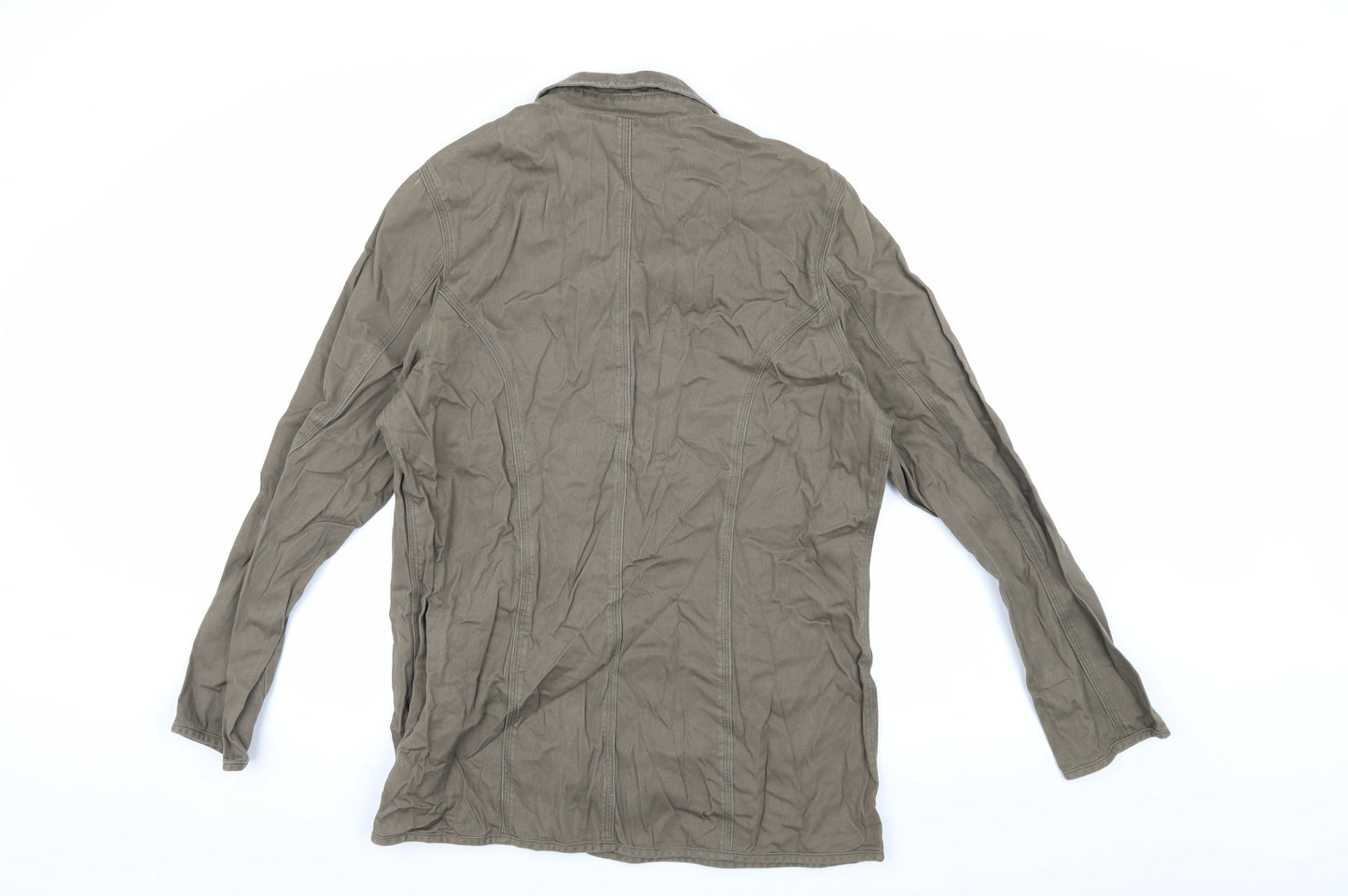 Warehouse Women's Brown Cotton Jacket Size 16 Casual