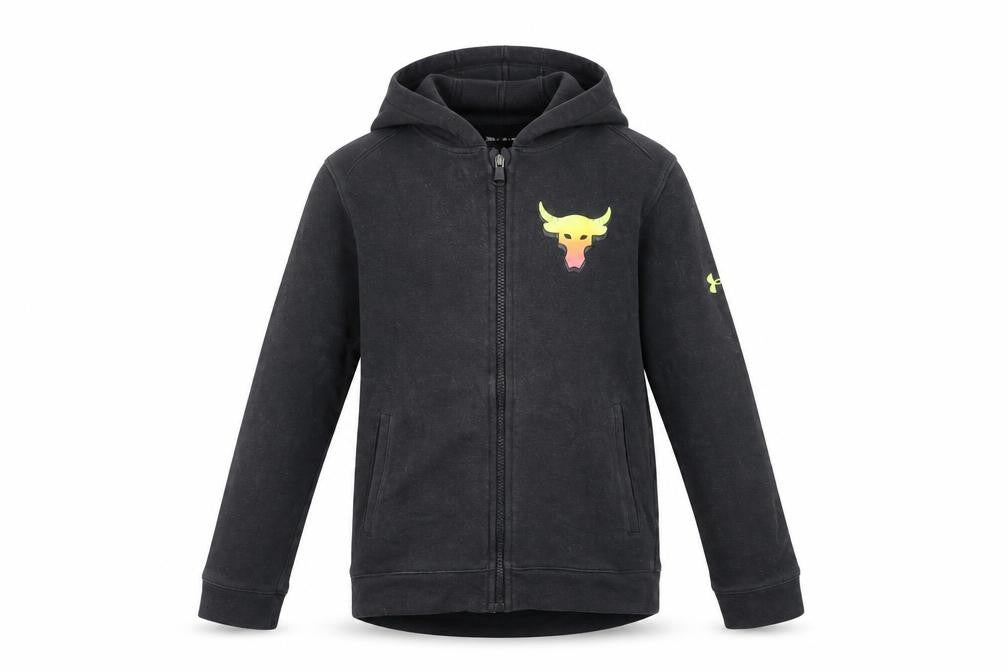 Under Armour Boys Black Basic Jacket, Cotton Blend