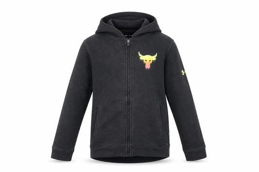 Under Armour Boys Black Basic Jacket, Cotton Blend