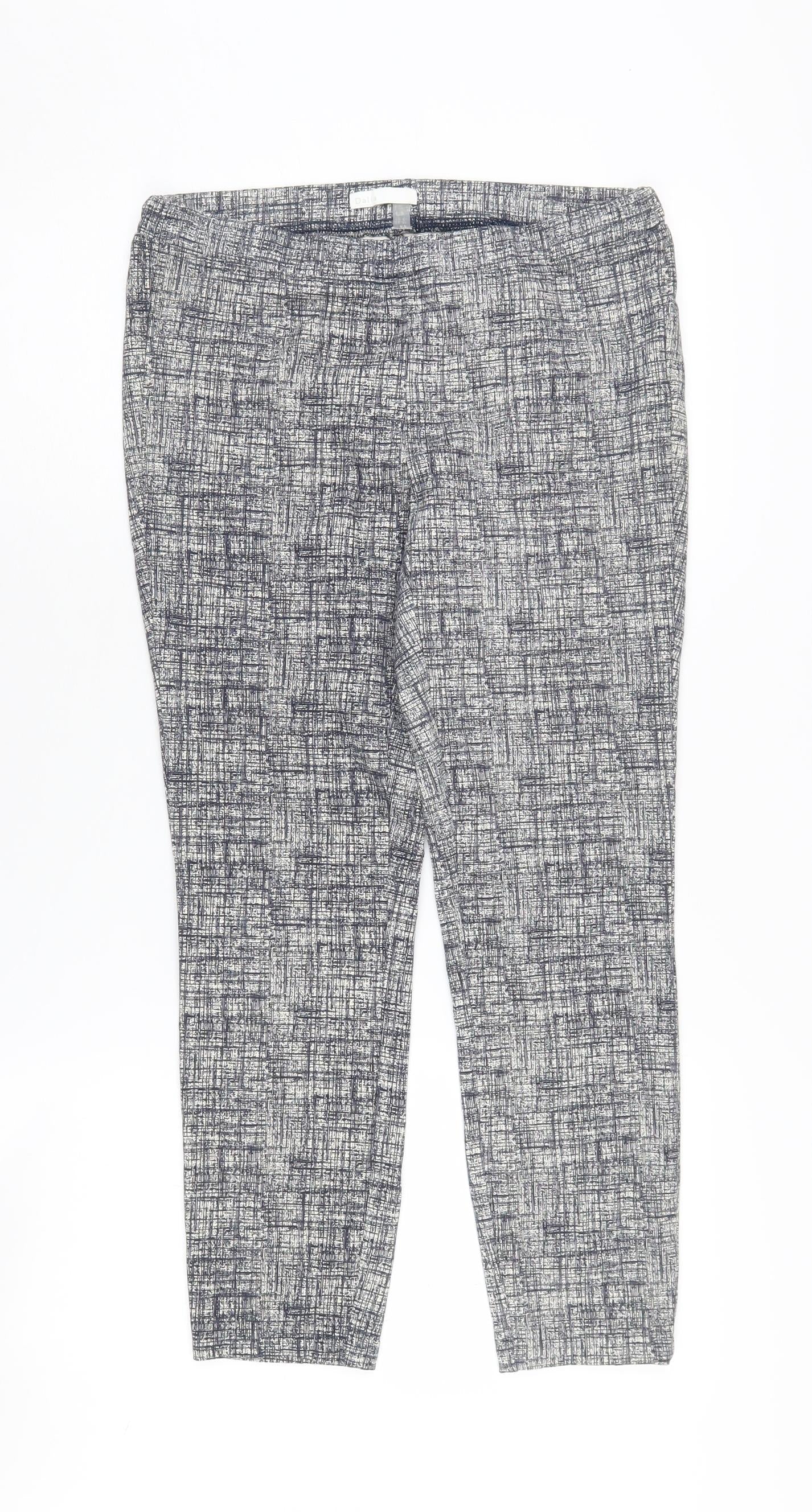 Dalia Women's Multicoloured Cropped Trousers Size 8