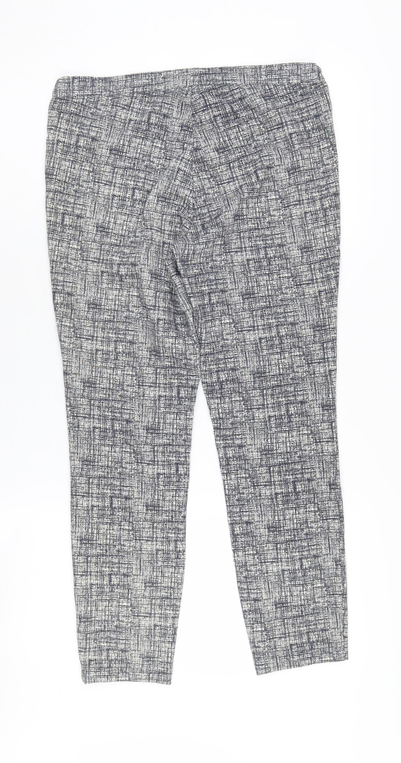 Dalia Women's Multicoloured Cropped Trousers Size 8