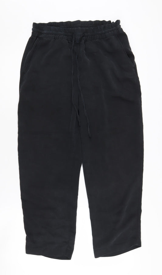 H&M Women’s Black Jogger Trousers, Size S, Relaxed Fit