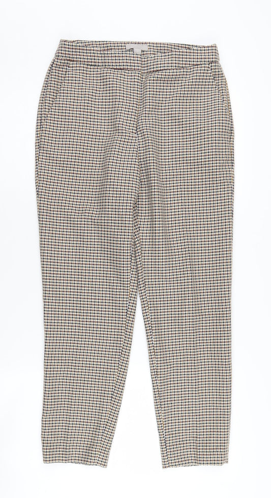 H&M Women's Multicoloured Trousers Size 8 Classic Fit