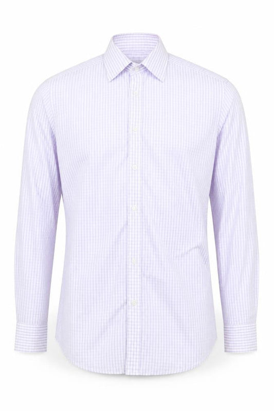 Alexandre Men's Checkered Long Sleeve Shirt 15.5