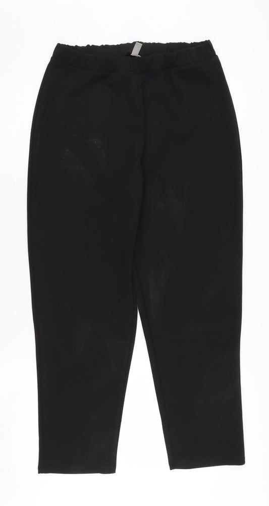 ASOS Women's Black Elastic Waist Trousers Size 10
