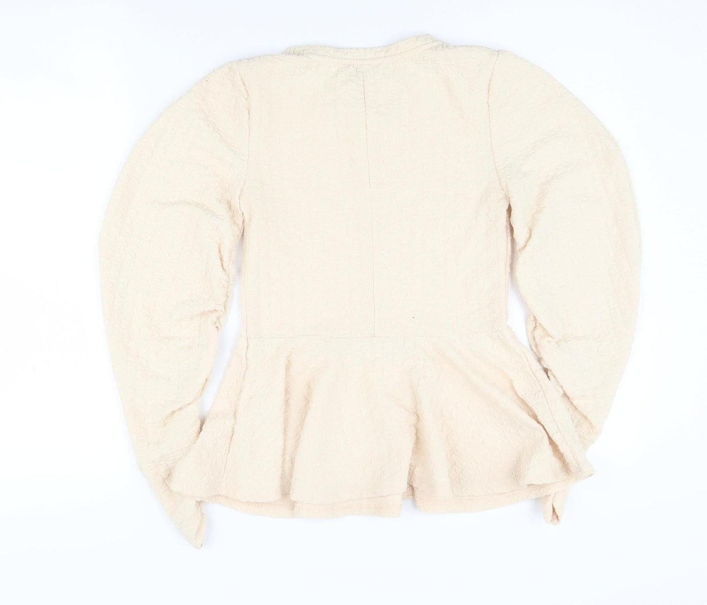 Zara Beige Long Sleeve Top for Women - UK 6
