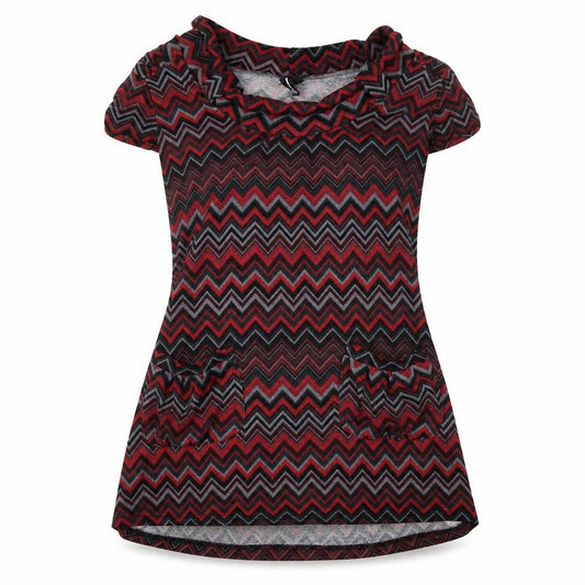 Izabel London Women’s Red Chevron Knit Dress Size 10