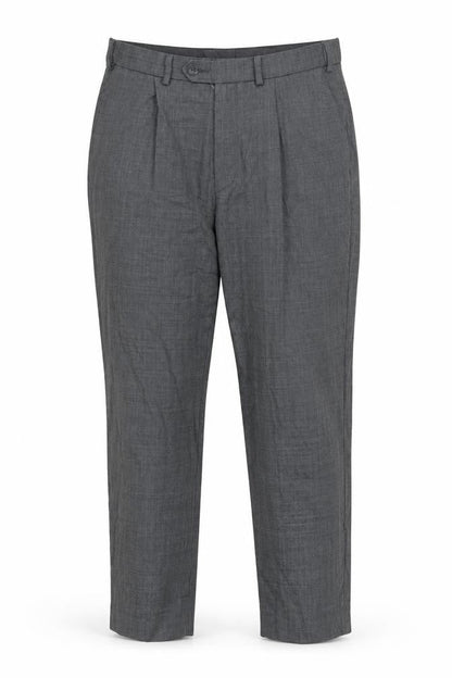 Marks & Spencer Men's Grey Regular Trousers 32