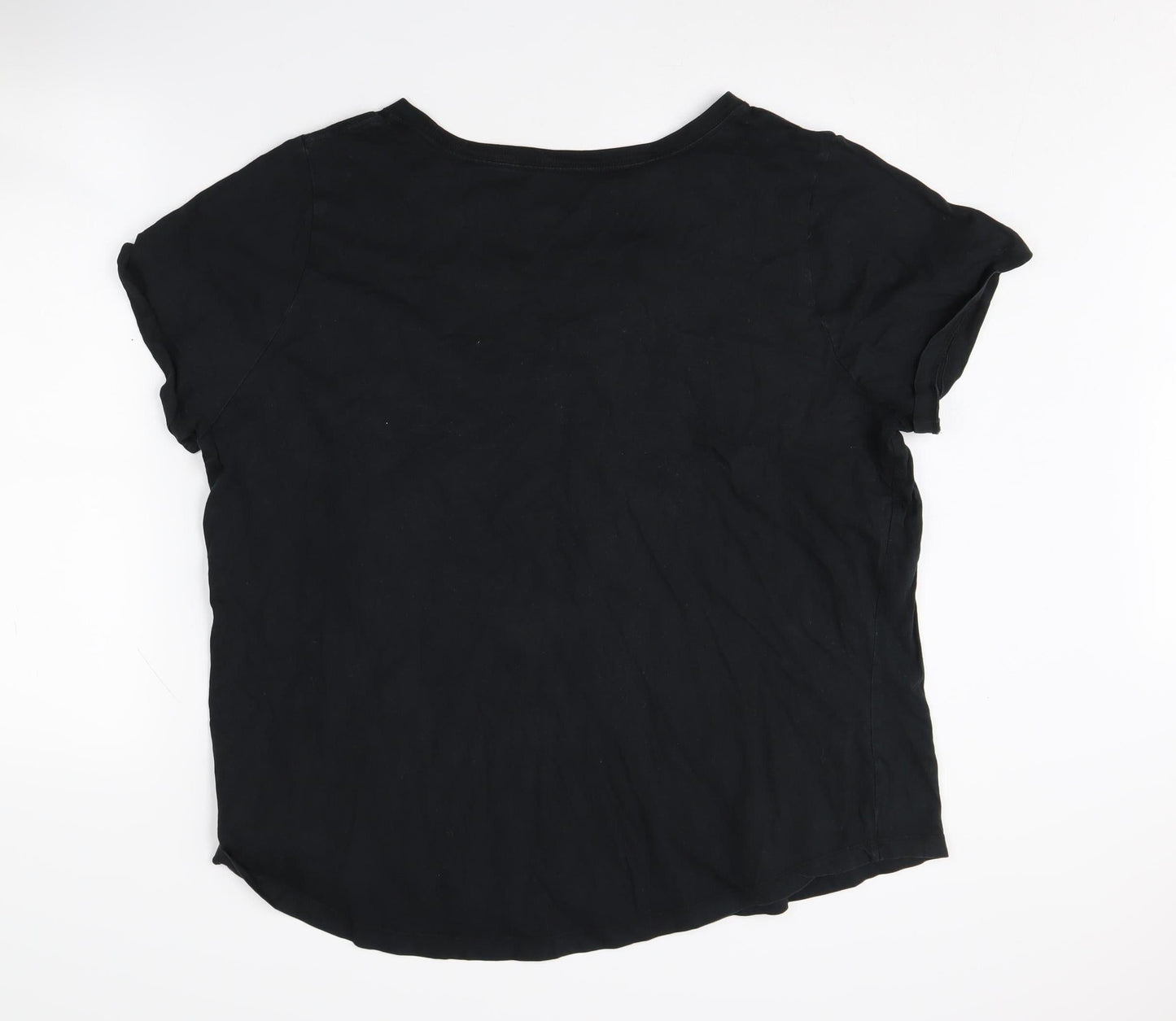 Nike Women's Black 2XS Basic Cotton T-Shirt