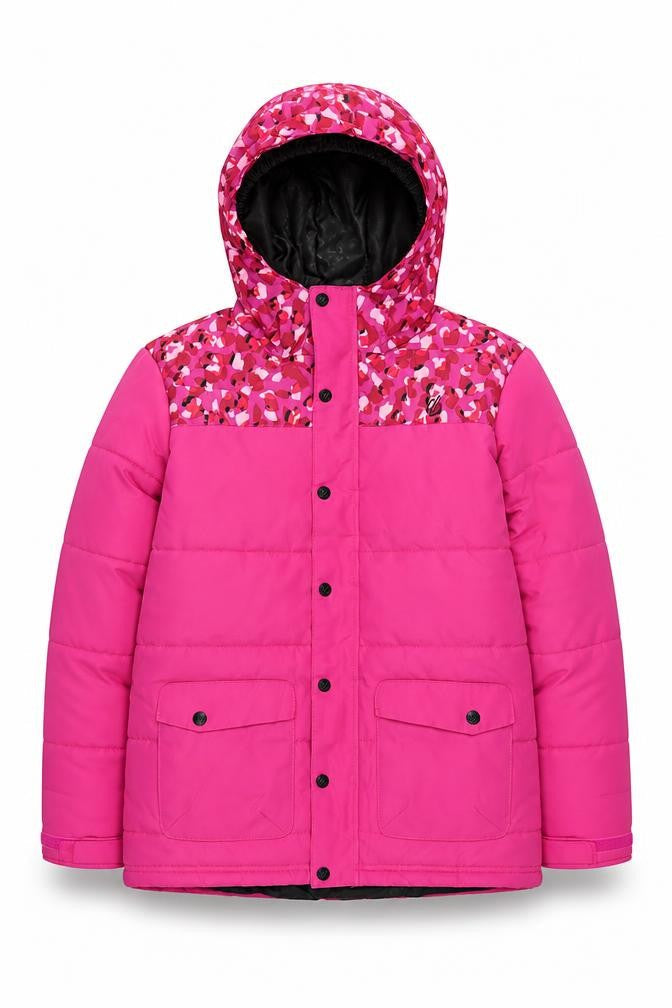 Dare2b Girls Pink Hooded Puffer Jacket 13 Years