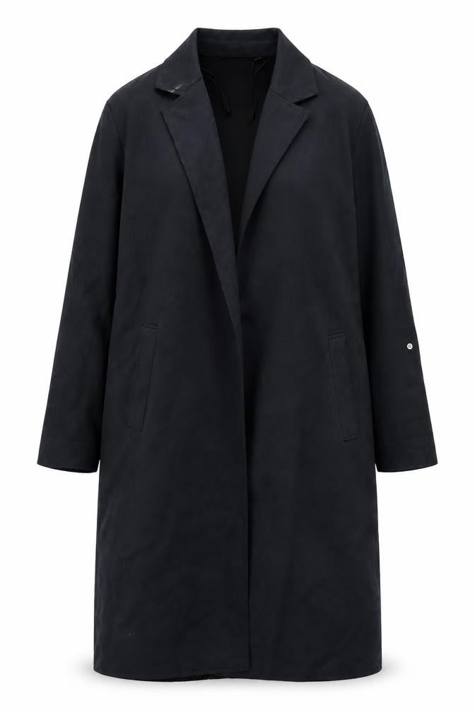 Stradivarius Women's Black Long Coat Size 12