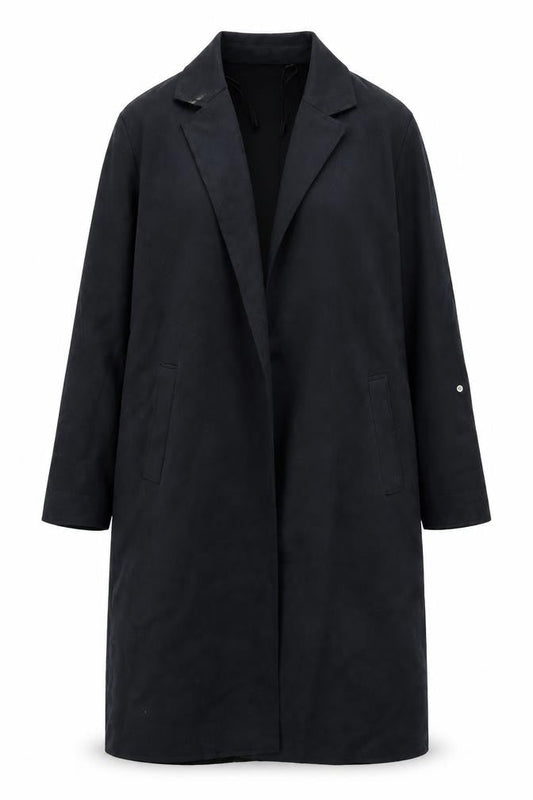 Stradivarius Women's Black Long Coat Size 12