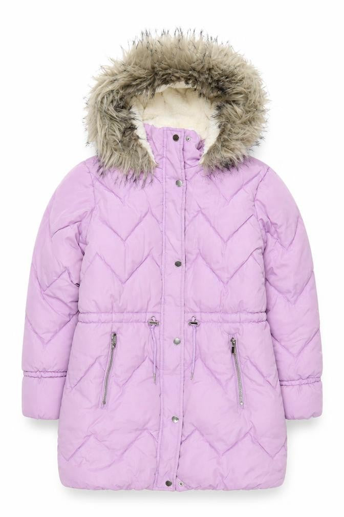 Next Girls Purple Winter Puffer Jacket 12 Years