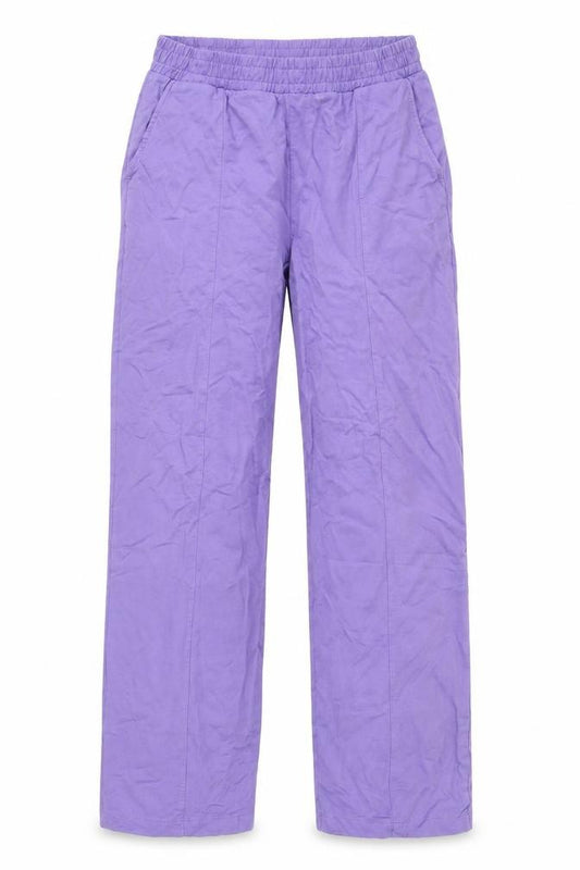 ASOS Design Women's Purple Relaxed Cotton Trousers