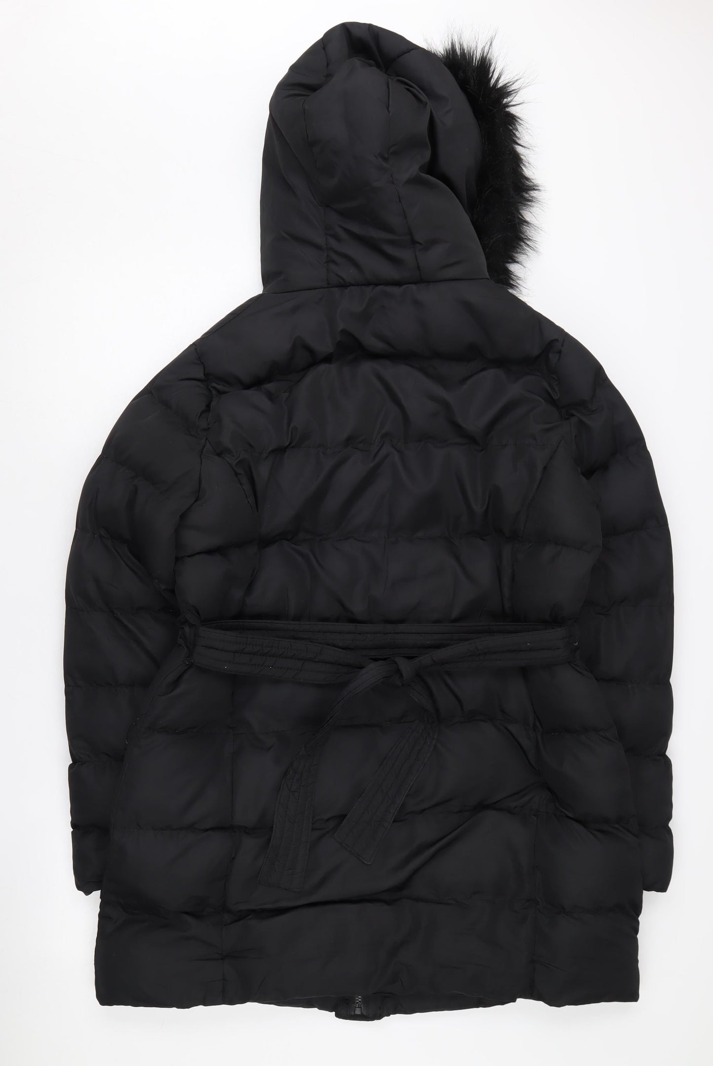 Threadbare Women's Black Size 12 Puffer Coat