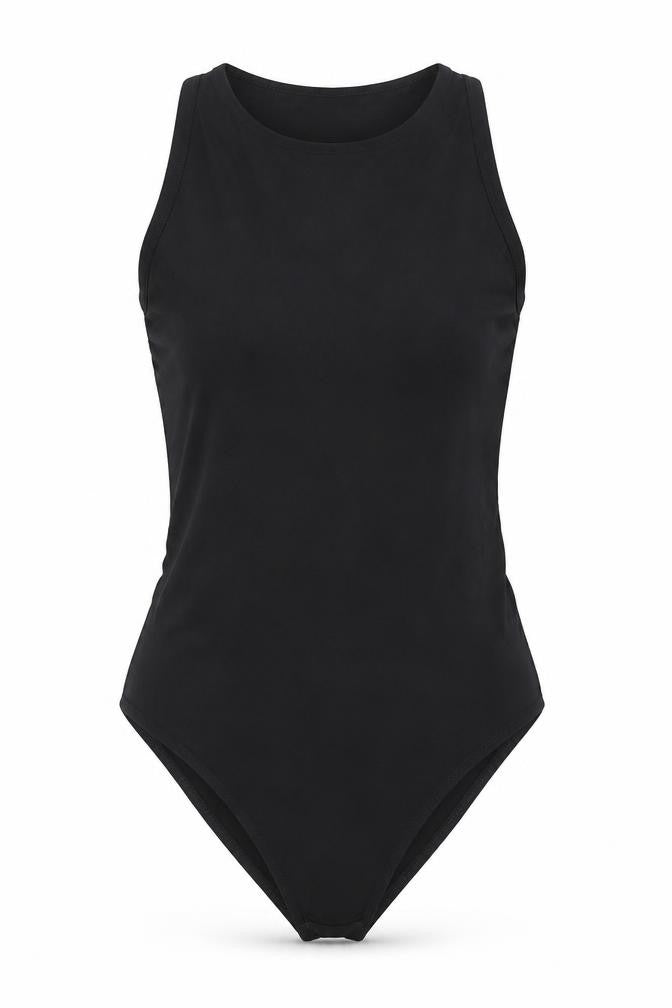 Warehouse Women's Black Sleeveless Bodysuit M