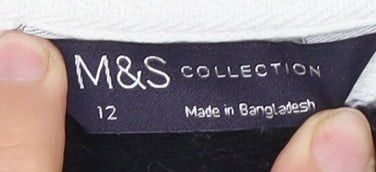 Marks and Spencer Women's Striped Full Zip Sweater