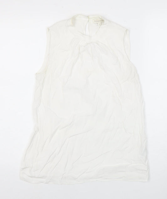 Monsoon Women's White Sleeveless Blouse, Size S