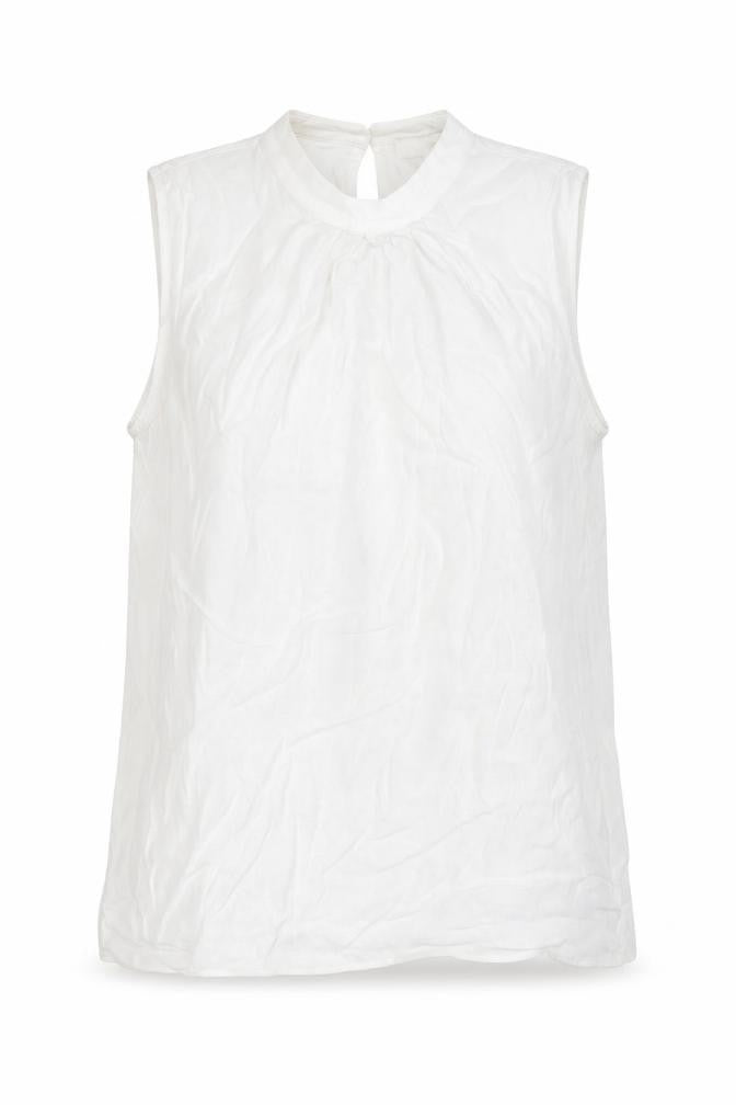 Monsoon Women's White Sleeveless Blouse, Size S