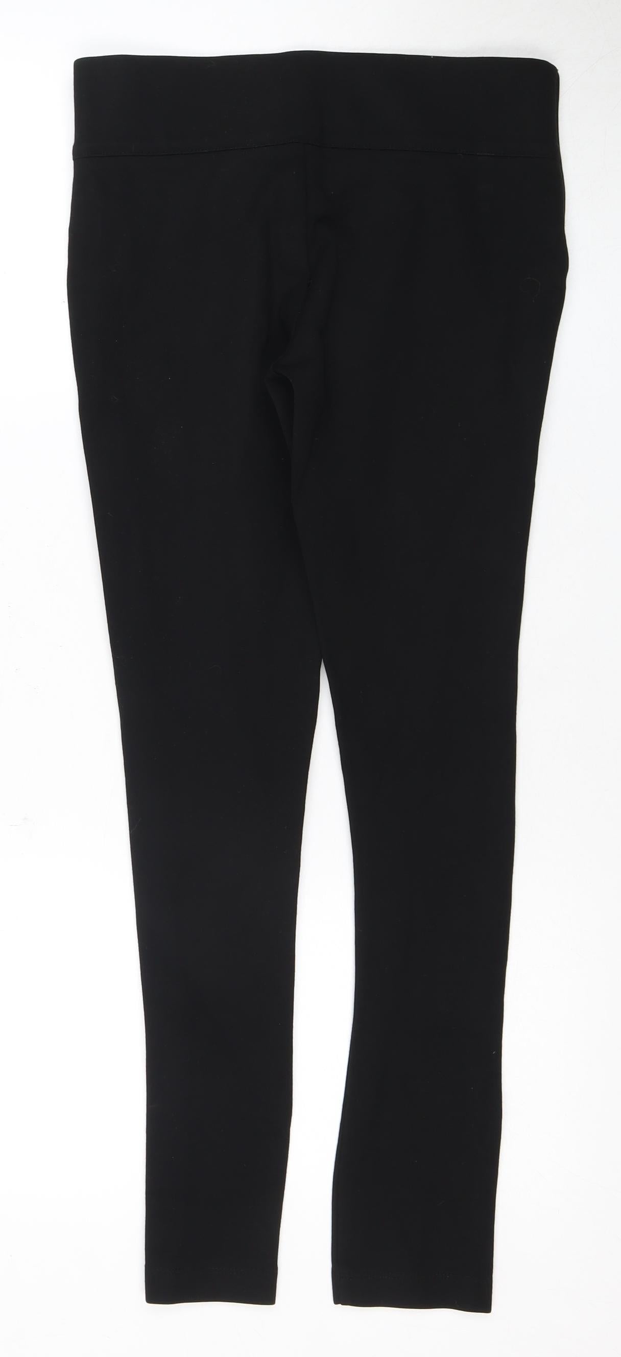 Zara Women's Black Jegging Zip Detail Size 12