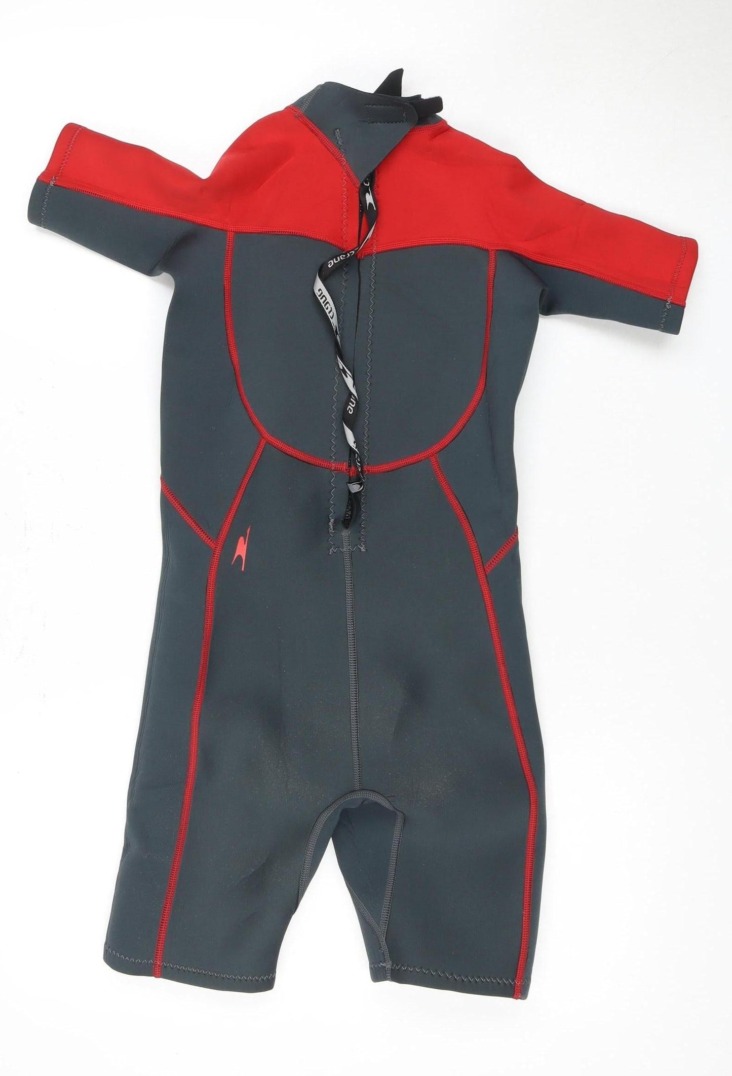 Crane Boys' Black & Red Short Sleeve Wetsuit 11-12 Years
