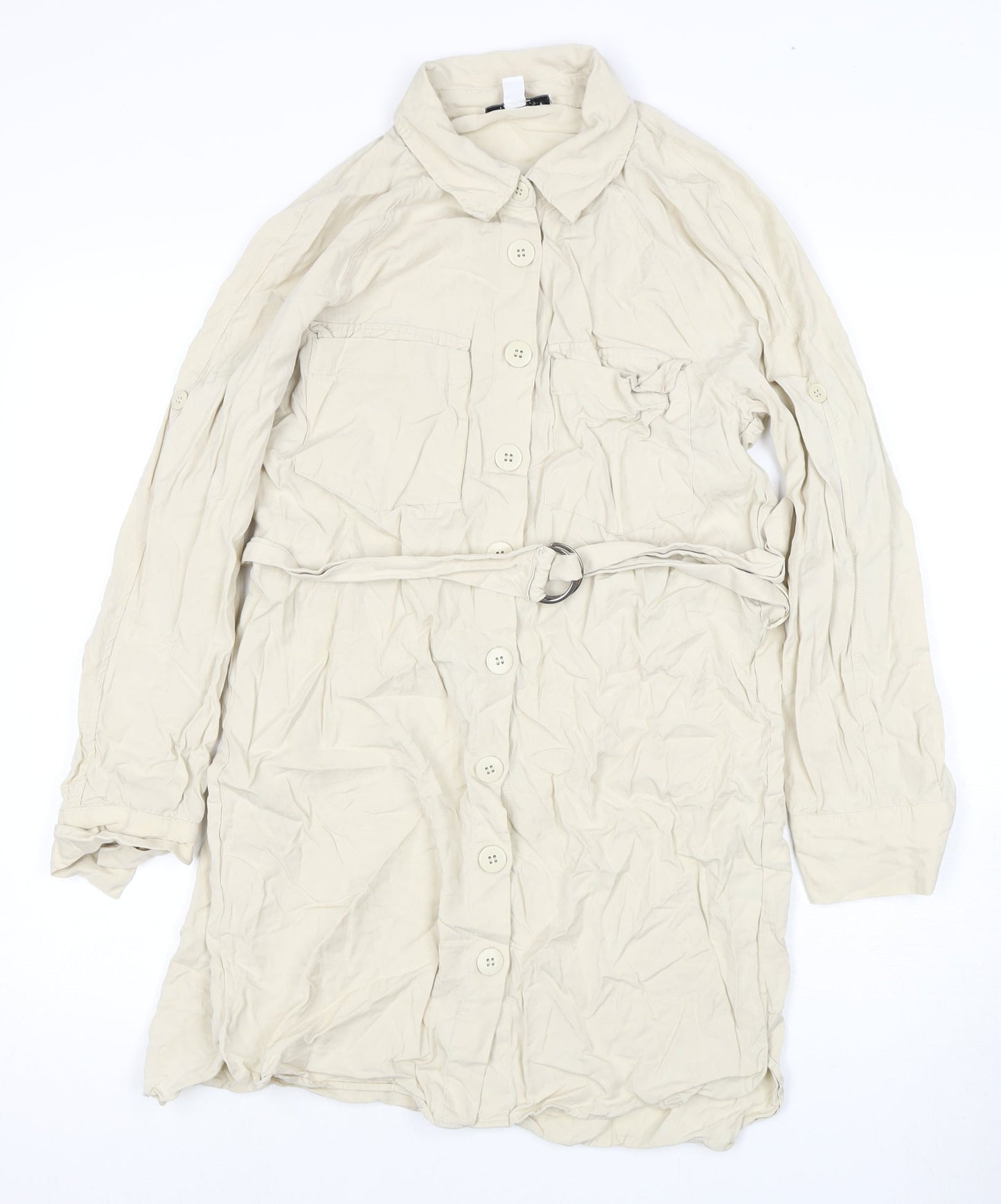 Topshop Women’s Beige Trench Coat Size 10
