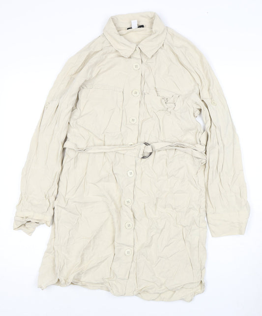 Topshop Women’s Beige Trench Coat Size 10