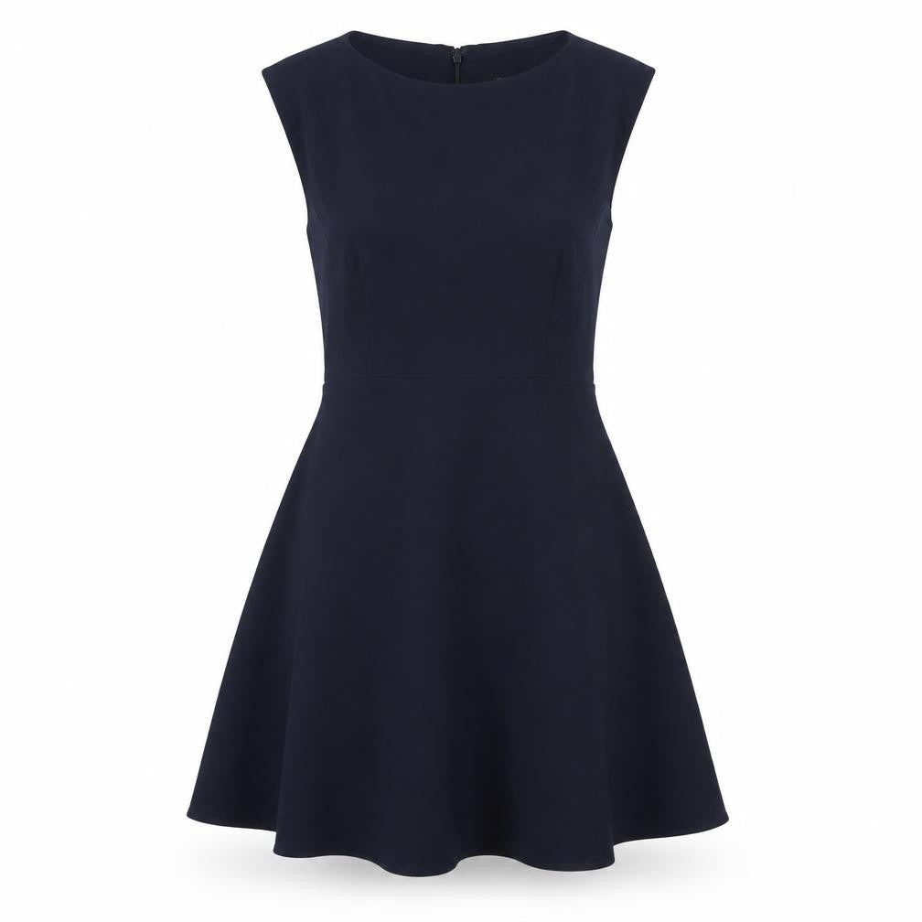 French Connection Blue Fit & Flare Dress, Size 8 - Women's