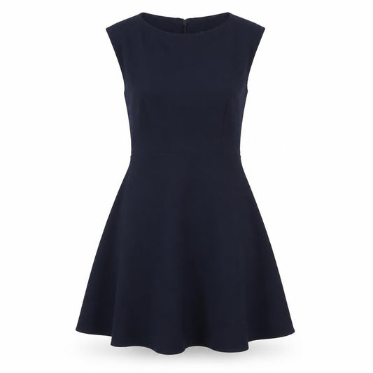 French Connection Blue Fit & Flare Dress, Size 8 - Women's