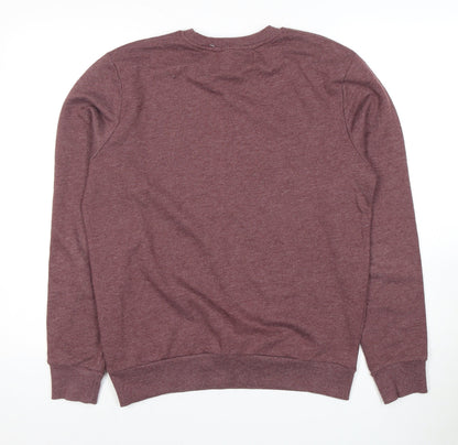 River Island Men's Purple Cali Graphic Sweatshirt M