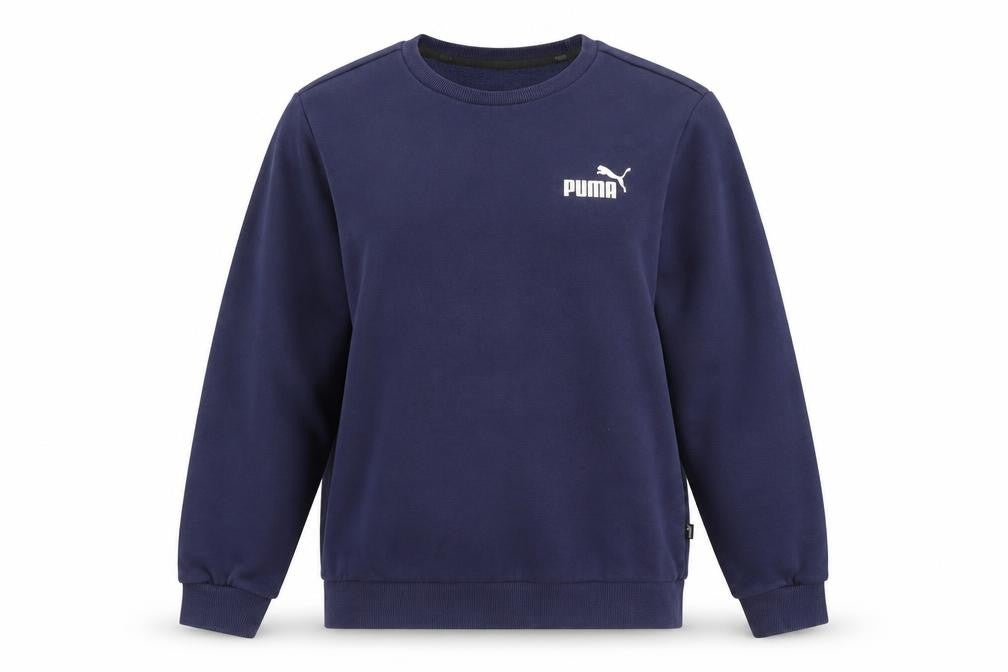 Puma Unisex Adults Blue Sweatshirt, Size S, Crew Neck