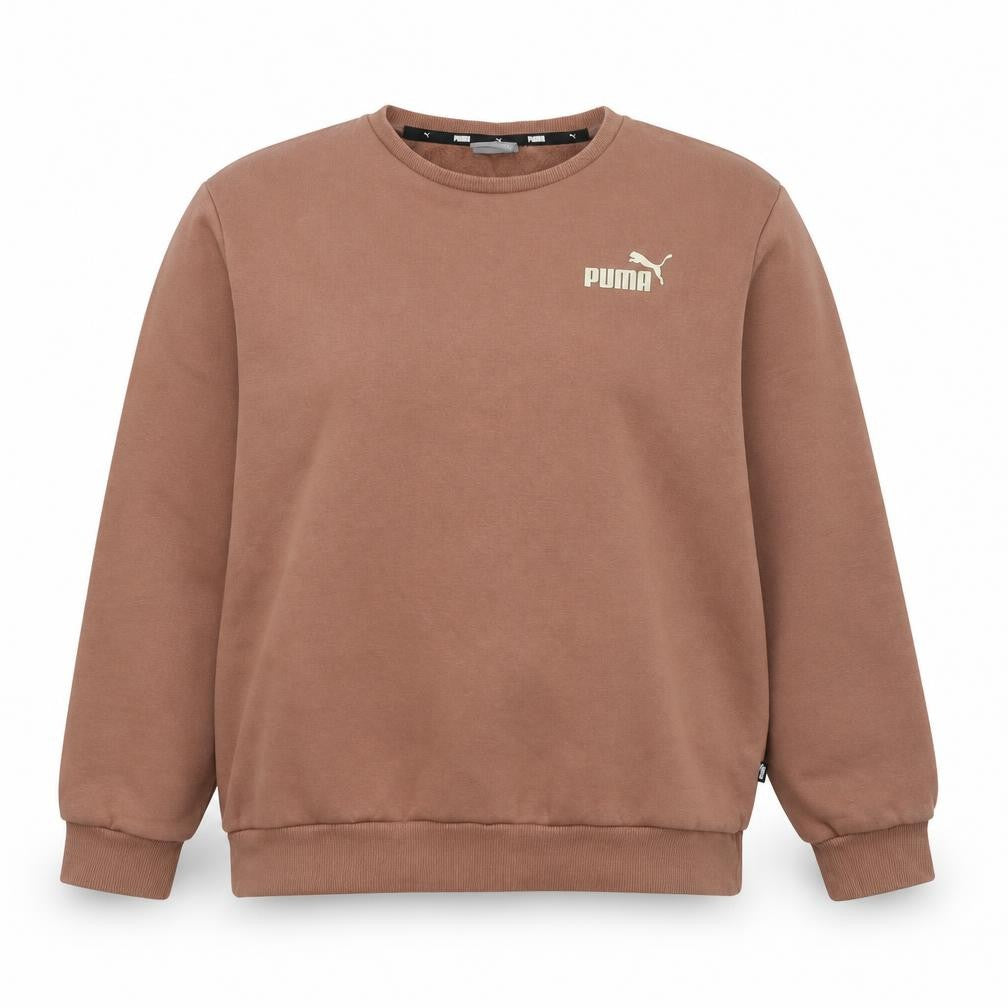 Puma Unisex Brown Crew Neck Pullover Sweatshirt Size 12