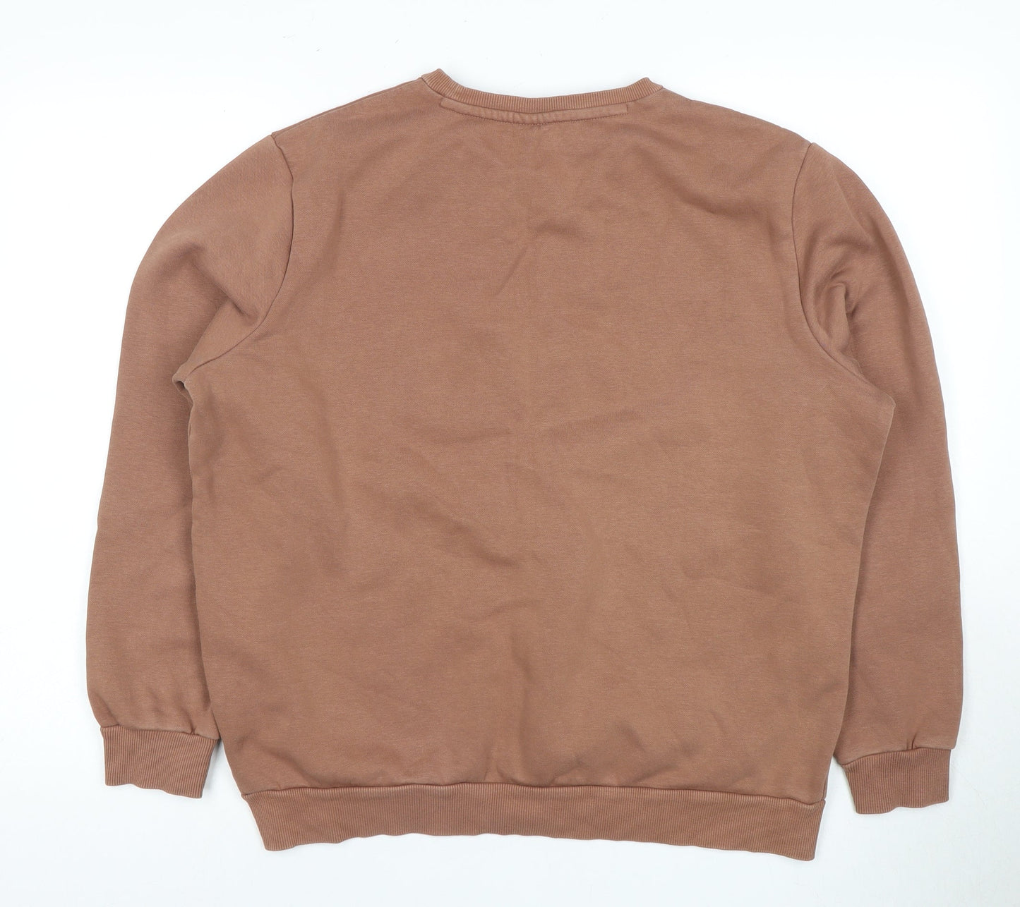Puma Unisex Brown Crew Neck Pullover Sweatshirt Size 12