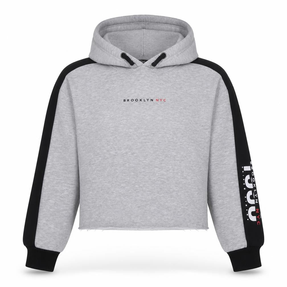 New Look Girls Grey Hoodie, Age 12-13, Logo Design