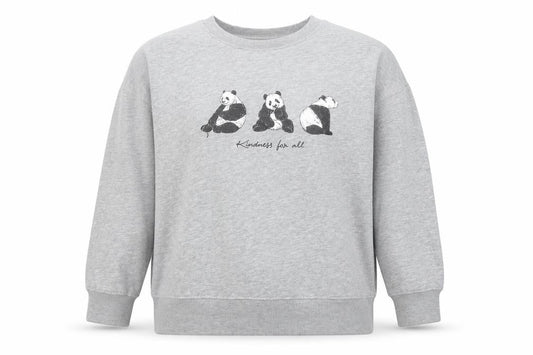 New Look Women's Grey Pullover Sweatshirt, L