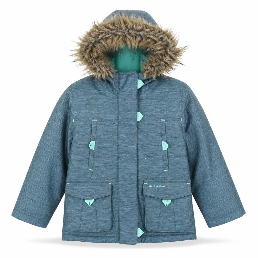Decathlon Boys Blue Parka Coat, 6 Years, Hooded & Lined