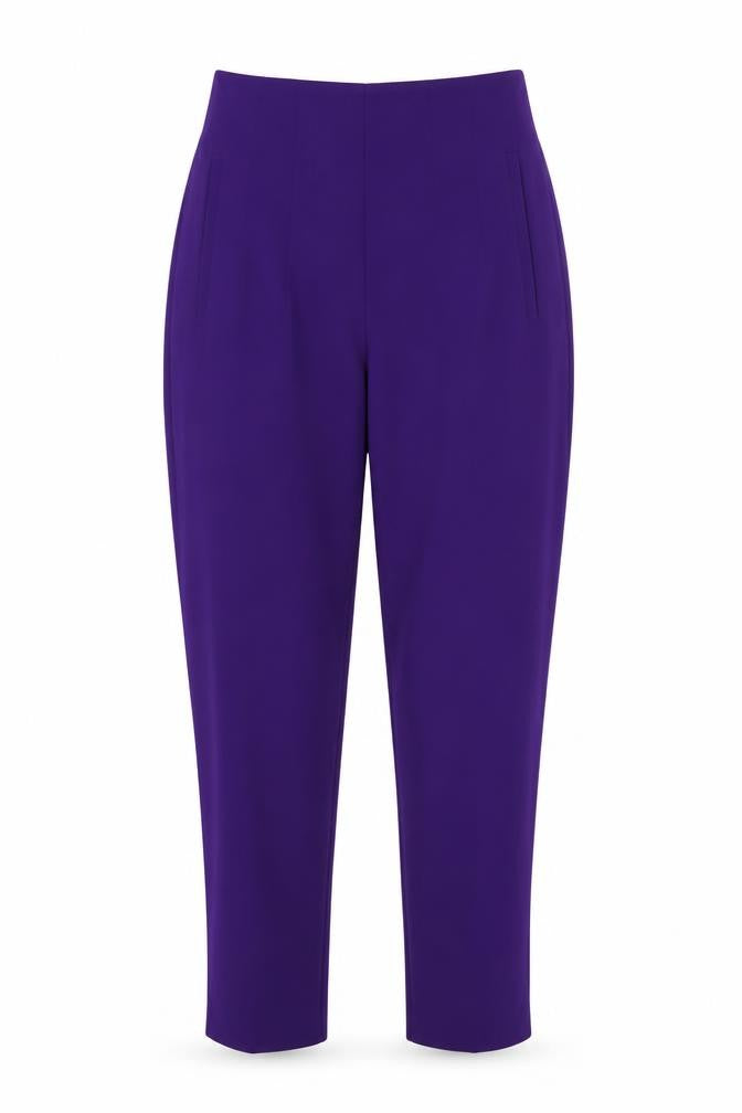 Zara Women's Purple Trousers - Size S, Regular Fit