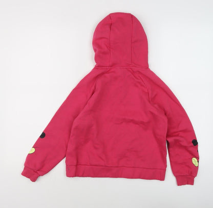 Back view of Disney girls’ red mickey mouse hoodie pullover 11 years casual fun